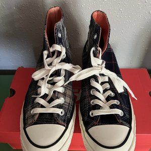 Unisex Converse Chuck 70 Hi Plaid High Tops Women's Size 9.5/Men's Size 7.5